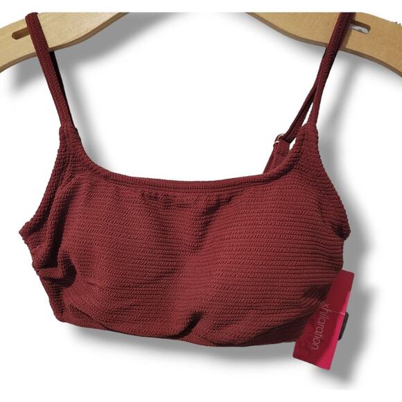 Xhilaration Juniors Ribbed bralette bikini top  - xs - Picture 1 of 8